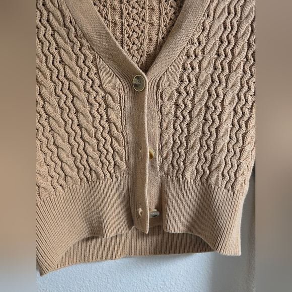 Andrew Marc Crop Cable Knit - Picture 3 of 7